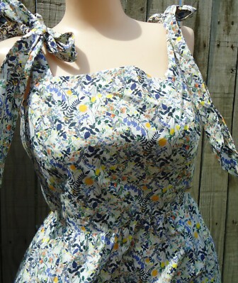 NWT $189 Liberty London Cotton Fabric Hansen Heidi Meadow Floral  Dress 6