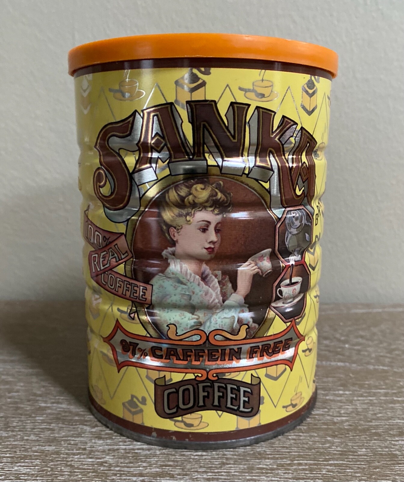 Café　1204330 天板金網30×20 Café 1204330 天板金網30×20 Vintage Sanka Coffee Tin General