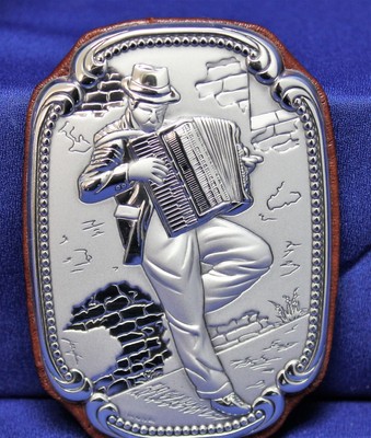 Set Of 4 Femiano Argenterie  Wall Plaques W/ Case