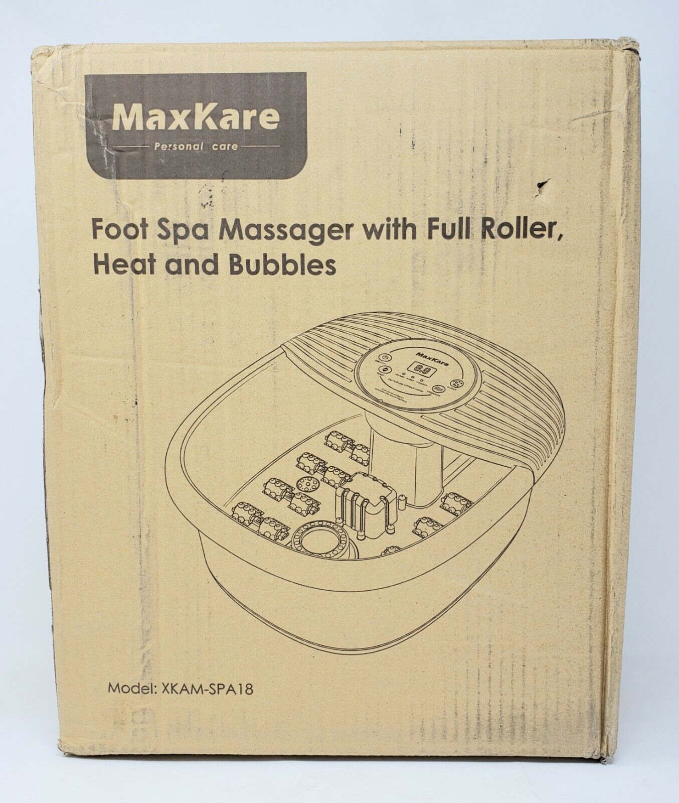 Foot Spa/Bath Massager w/ Heat, Bubbles, & Vibration Digital