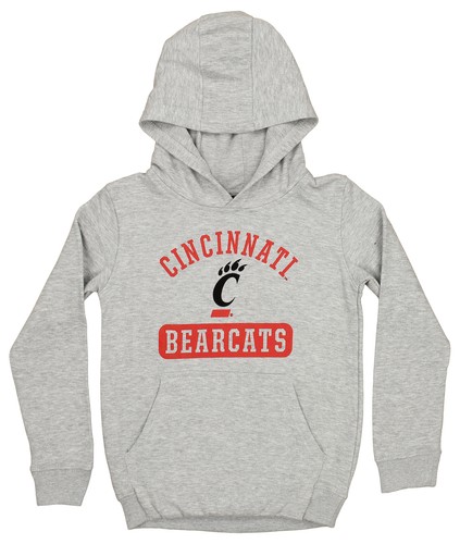 Outerstuff Cincinnati Bearcats NCAA Молодёжная (8–20) толстовка с капюшоном Banner Basic из флиса серого цвета