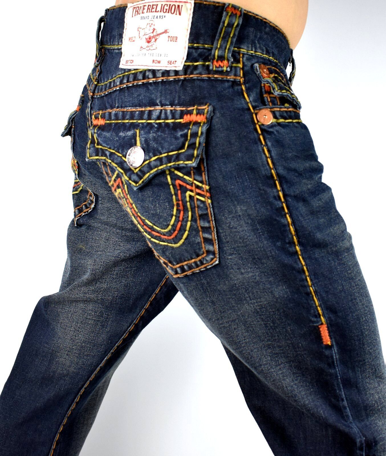 True Religion Men's Ricky Relaxed Straight Triple Super T True Religion Men's Ricky Relaxed Straight Triple Super T