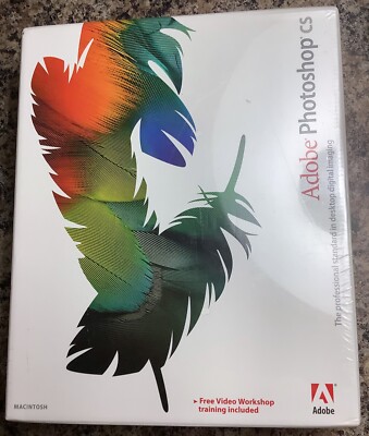 Genuine Adobe Photoshop CS , NEW, sealed, never opened, Mac, 2003, Free Shipping