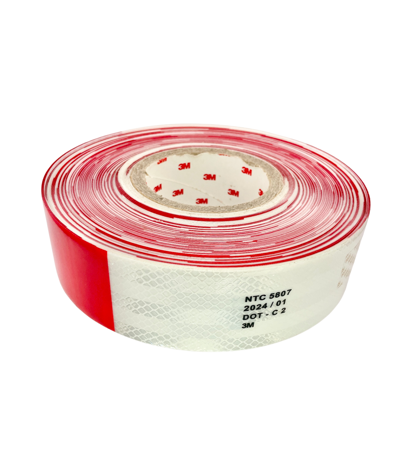 3M DOT-C2 Approved Reflective Conspicuity Tape for Trailers Red & White 2”x150’