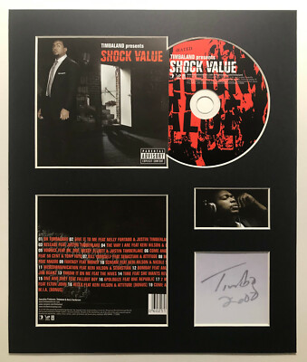 TIMBALAND - Signed Autographed - SHOCK VALUE - Album Display