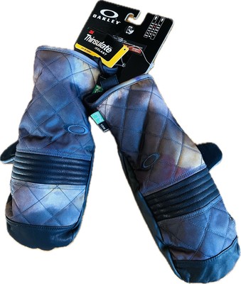 RARE Oakley Silver Fir Mitt FN DRY 10K 84119 10V Artic White Haze Gloves Small