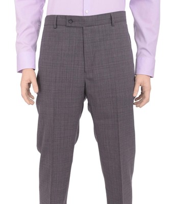 

Nautica Travelwear Мужские классические серые классические брюки в клетку из эластичной смесовой шерсти, Серый