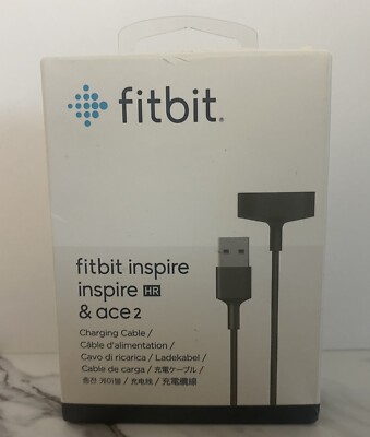 Fitbit Charging Cable for Fitbit Inspire & Inspire HR and Ace 2 - Black NEW