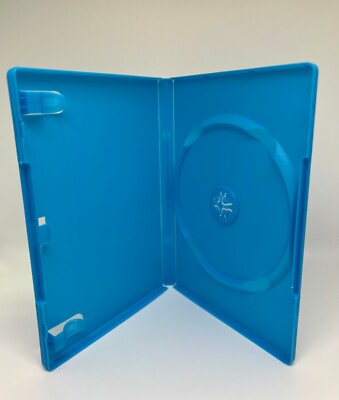 10 PCS High Quality New 14mm Wii Game Case Box, Blue, XZ-WII-BLUE