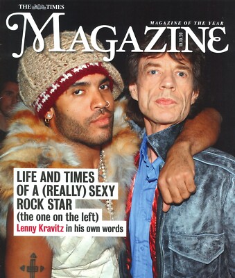 UK Times Magazine: Lenny Kravitz, Claudia Winkleman, Inna Modja, 10.10.20