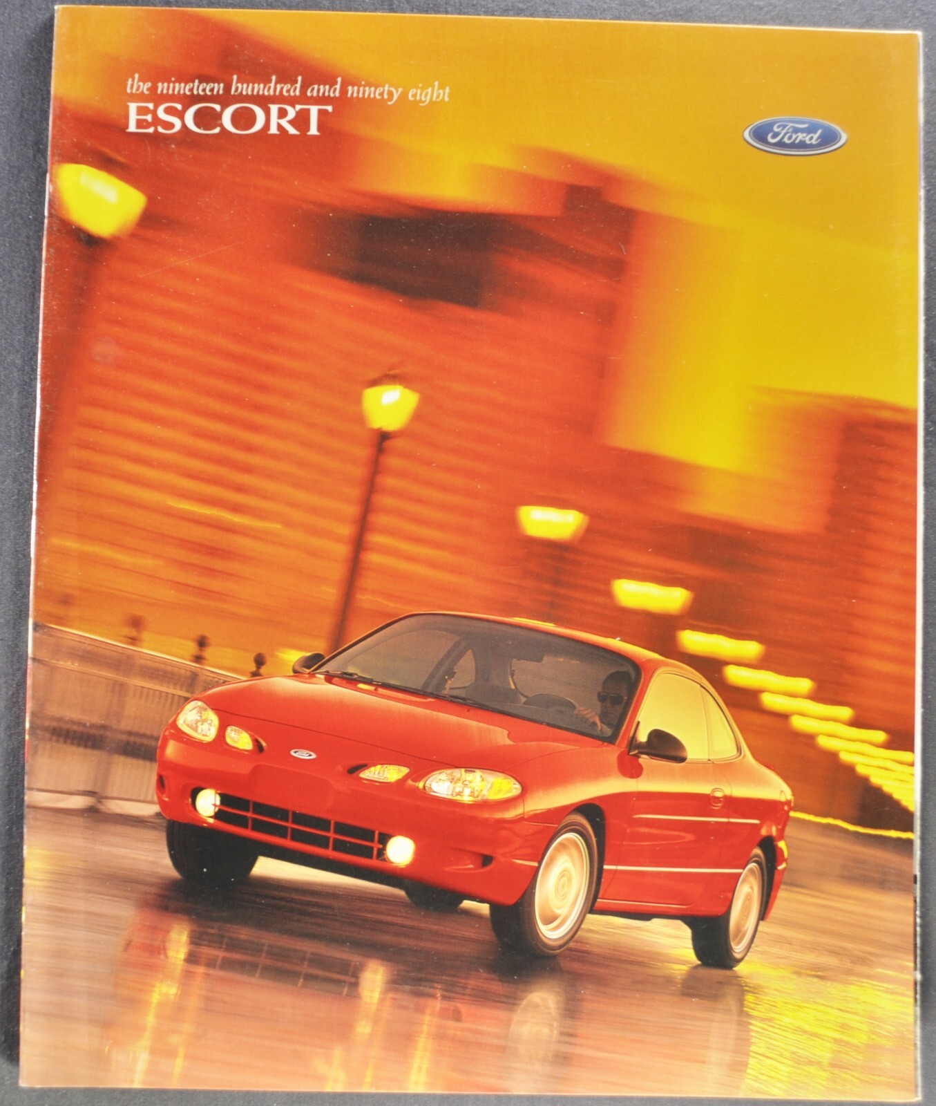 1998 Ford Escort Catalog Brochure ZX2 Sedan Wagon Excellent