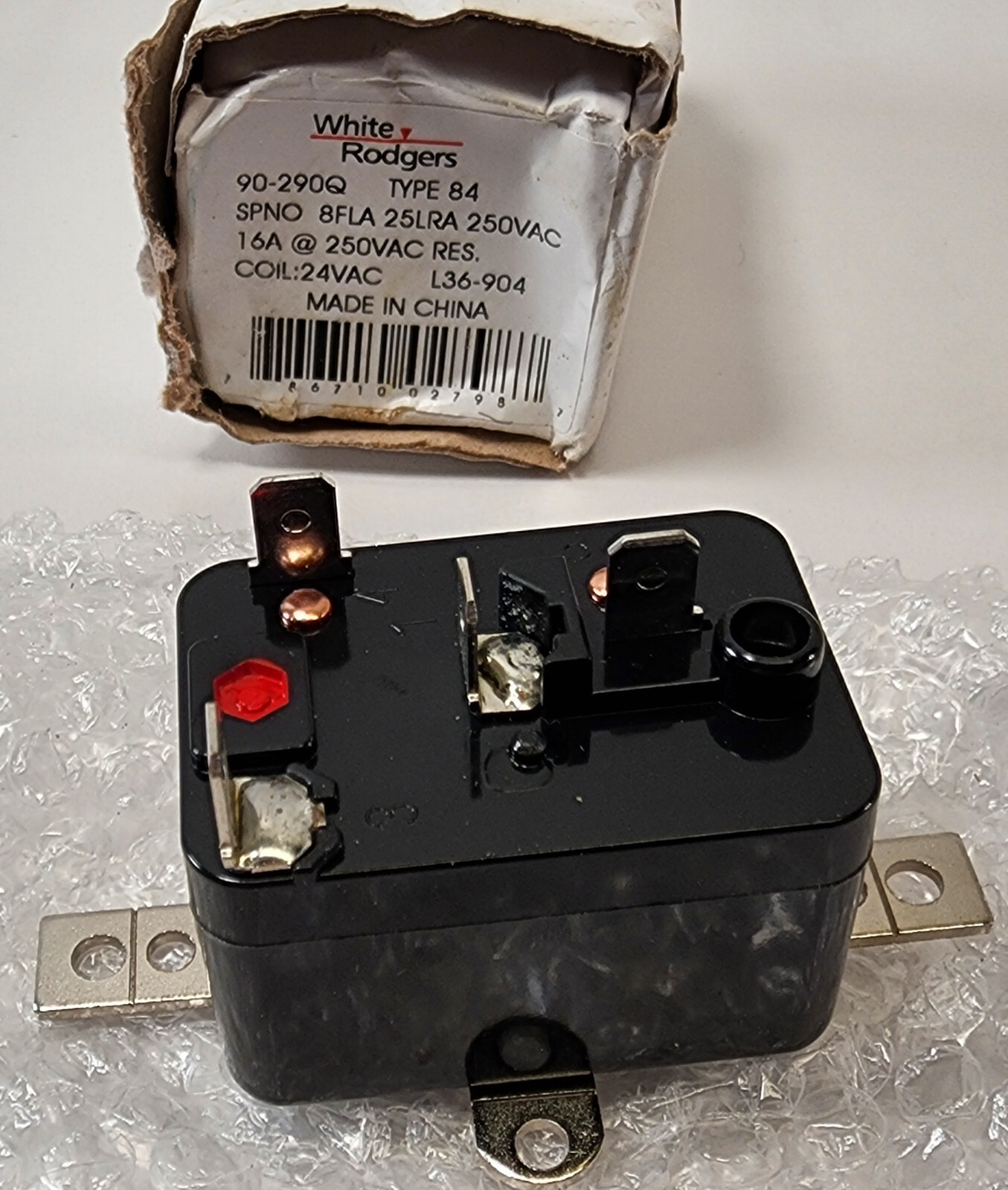 NEW White-Rodgers White Rodgers Fan Relay 24 Vac 50/60 Hz 90