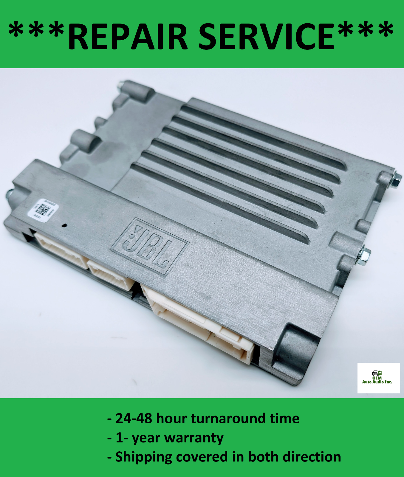 JBL オブジェ 非売品 レア REPAIR SERVICE 2000-2021 Toyota JBL AMPLIFIER 1 YR WARRANTY