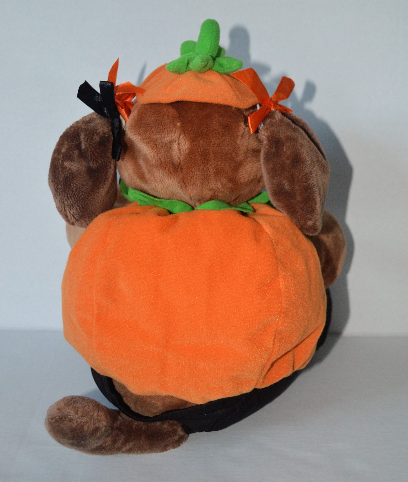 Build-A-Bear plush Dog with Outfit Dress up 3 PC PUMPKIN COSTUME