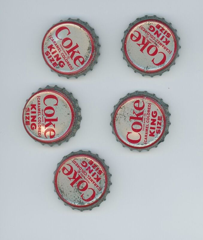 Vintage Coke - King size caps - Lot of 5