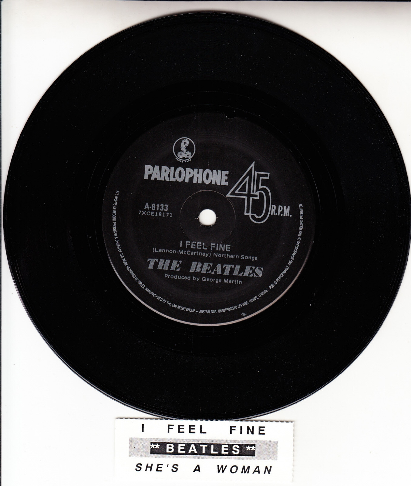 ７インチ★BEATLES★I Feel Fine/She's A Woman U The Beatles – I Feel Fine / She's A Woman – Vinyl (Scranton