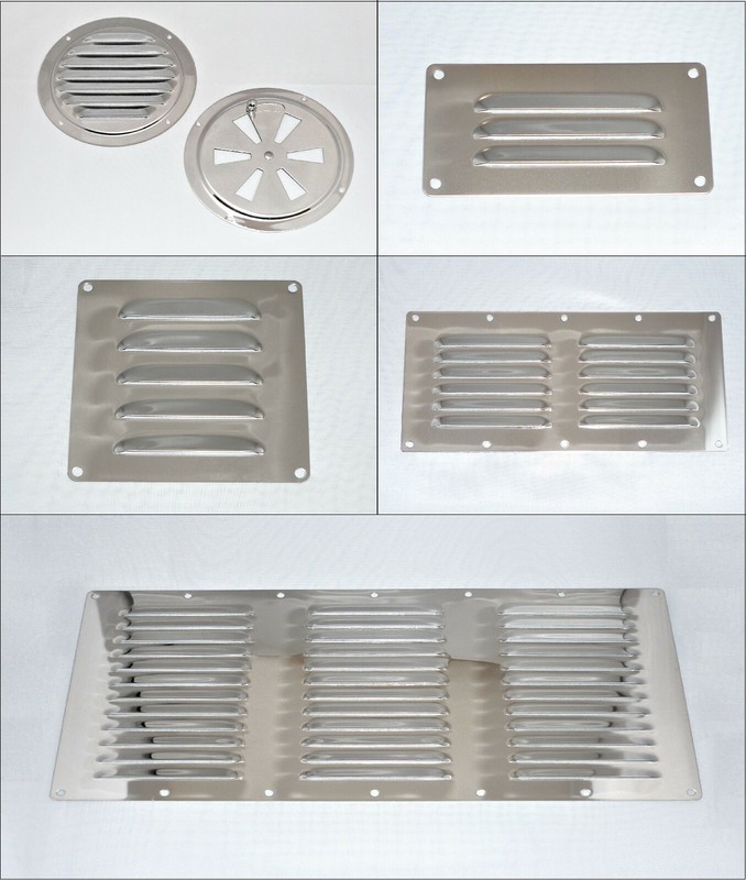 Kiemenblech Edelstahl Rund Eckig LÃ¼Ftungsblech Gitterblech LÃ¼Ftungsgitter