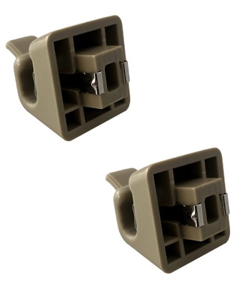 2 pcs Sun Visor Mount Clips Beige for Mercedes W123 W124 W125 W126 W463 Classic