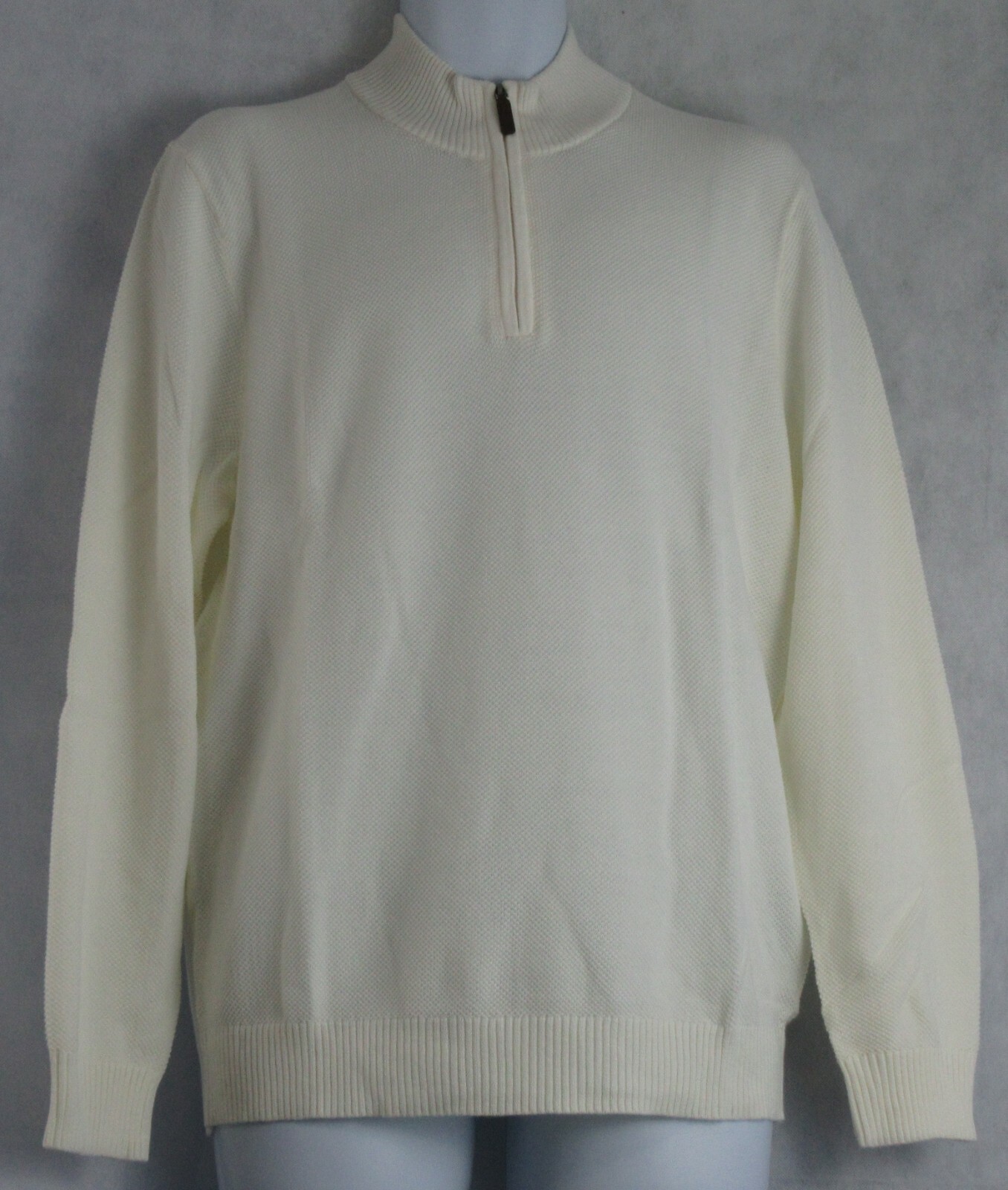 Club Room Men's 1/4-Zip Textured Cotton Pullover Sweater, Assorted Colors