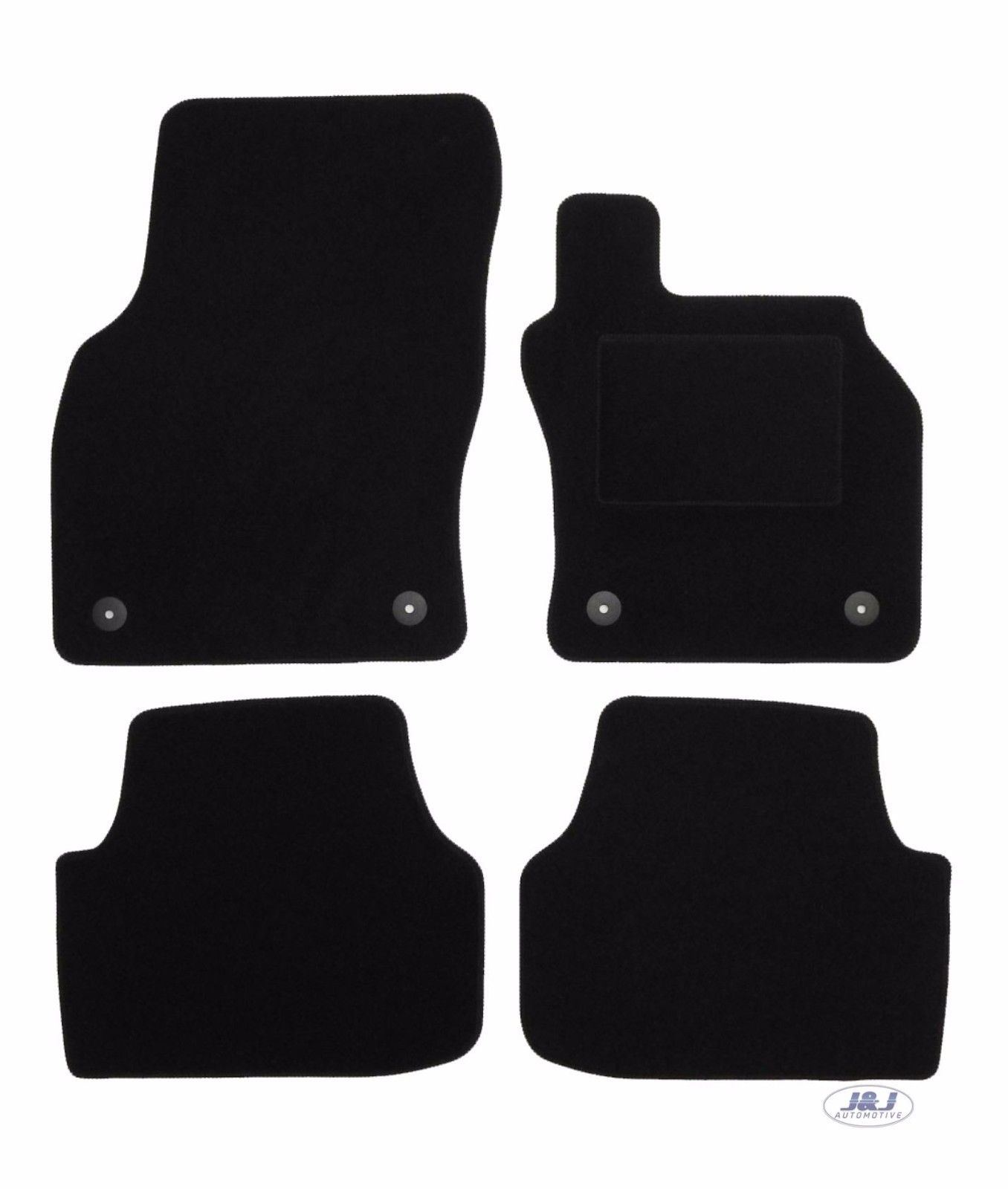 Quality FULLY TAILORED Black floor Car Mats for Skoda Octavia mk3