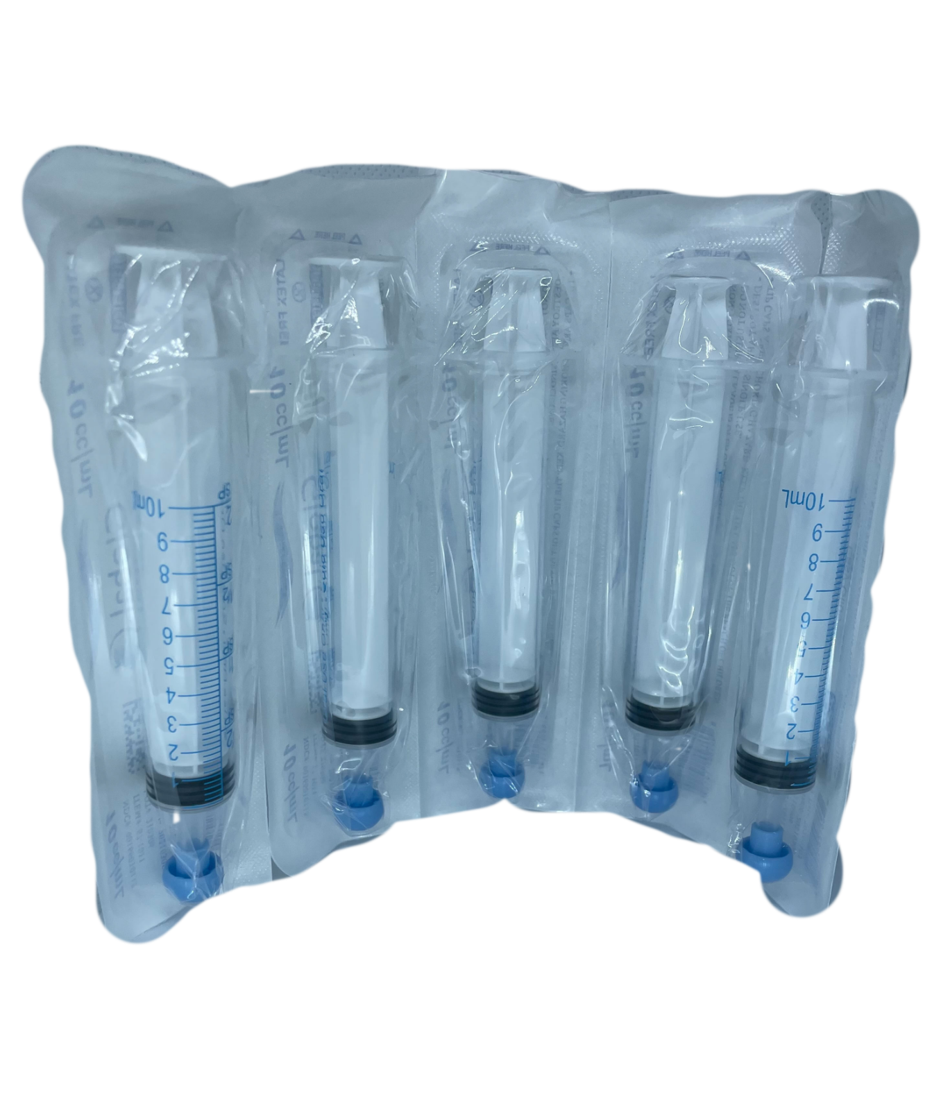 Easy Glide 10ml 10cc Oral Syringe, Sterile, Caps Included, 100 Pack