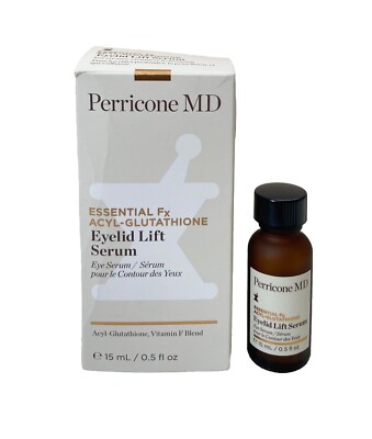 Perricone MD Eyelid Eye Lift Serum Essential Fx Acyl-Glutathione 0.5 Fl oz 15ml