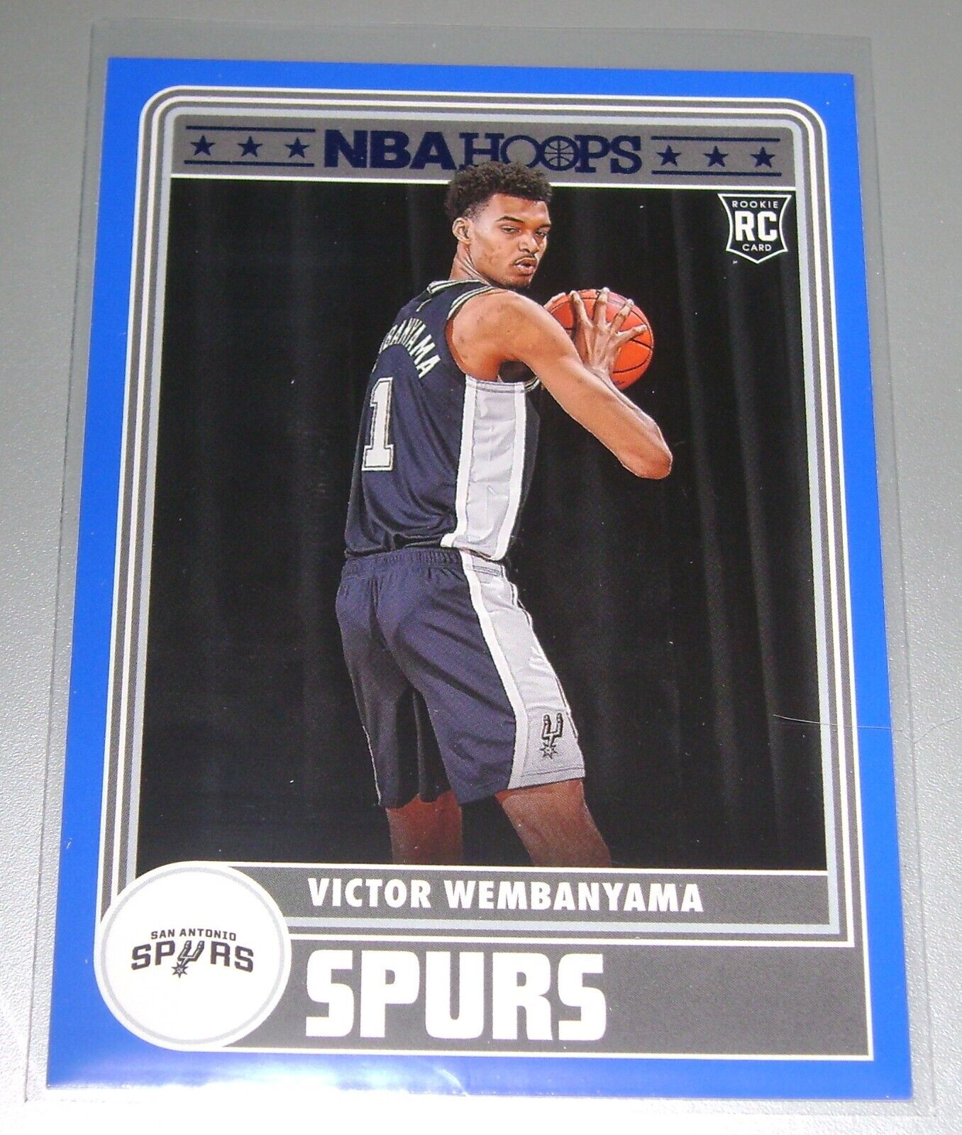2023-24 Panini NBA Hoops #298 VICTOR WEMBANYAMA Blue 2023-24 Panini NBA Hoops #298 VICTOR WEMBANYAMA Blue