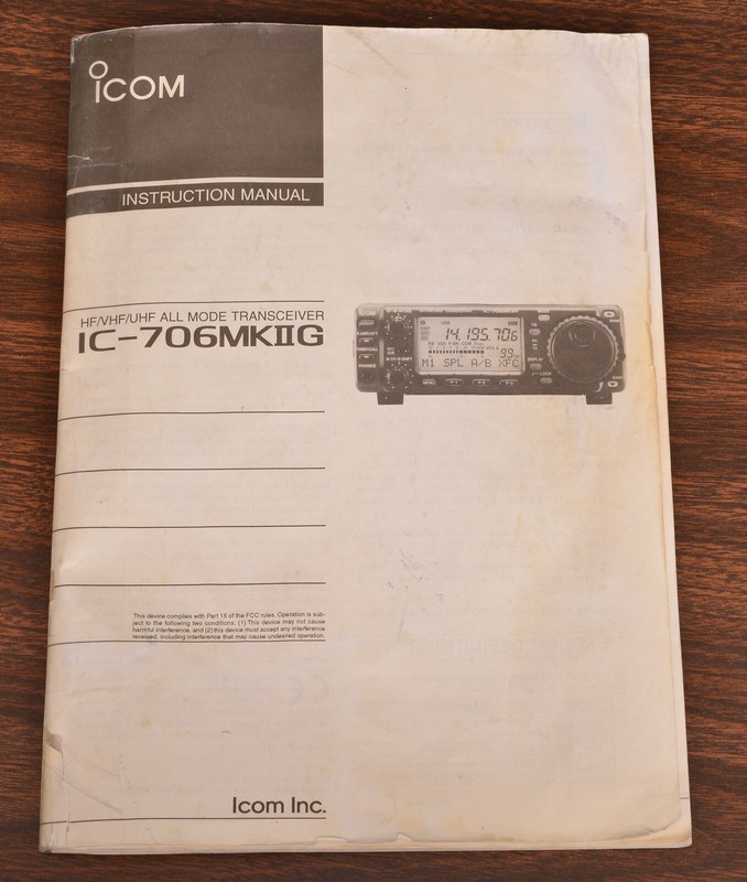 FACTORY ORIGINAL IC706MKIIG INSTRUCTION MANUAL (LOT D)のeBay公認海外通販