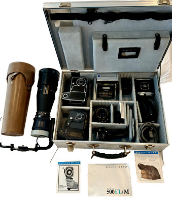 Hasselblad EL/M Bundle 80mm 2.8 T* + 350 Tele-Tessa s 5.6, A16s, A24, + More