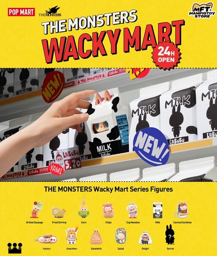 100% AUTHENTIC THE MONSTERS WACKY MART SERIES FIGURES CUTE