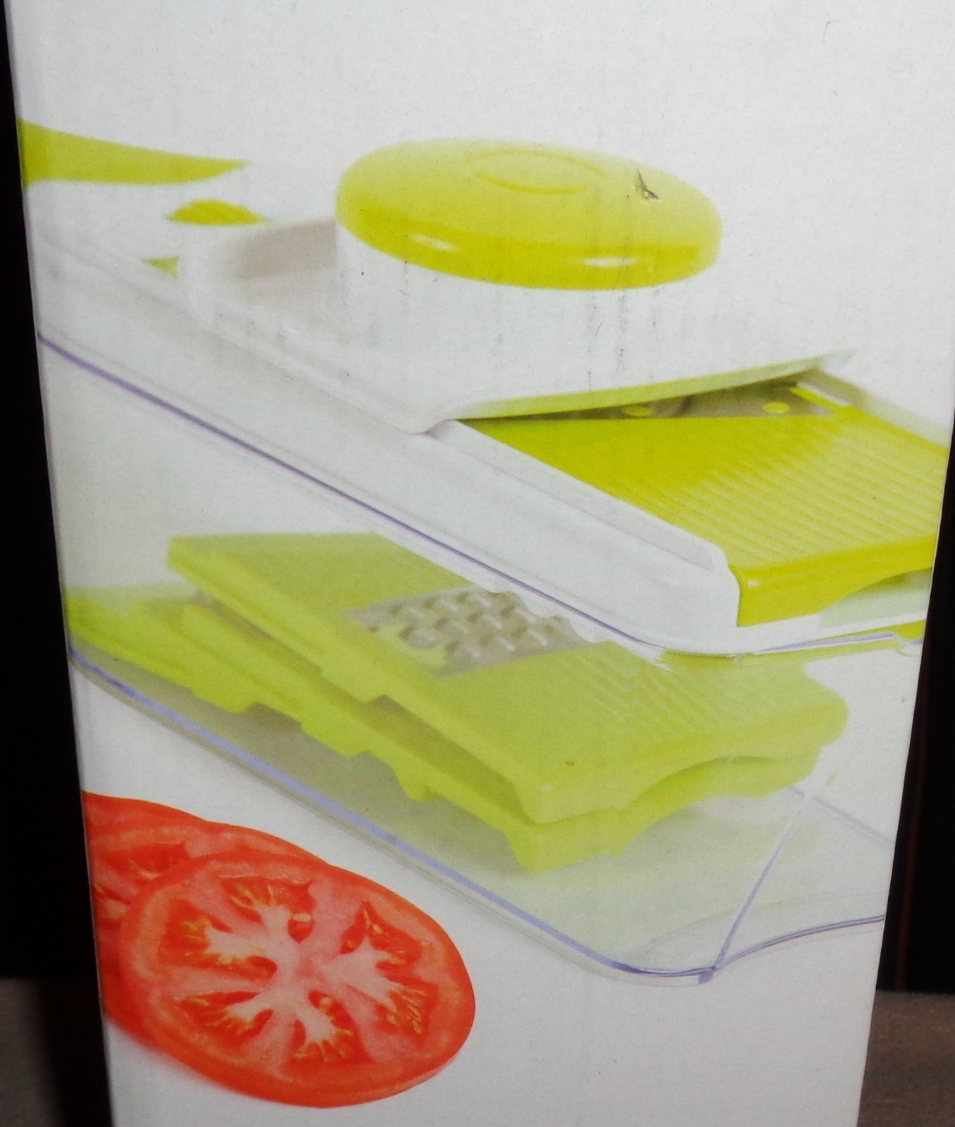 New Core Kitchen 7 Piece Mandolin Slicer Grater 4 Blades Comfort Grip Handle