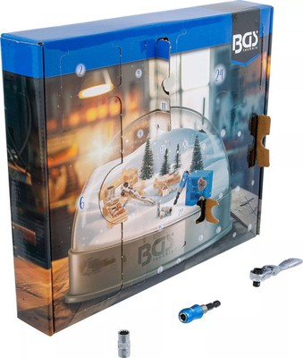 BGS Werkzeug Adventskalender 2025 Profi Werkzeugset Männer Geschenk Weihnachten