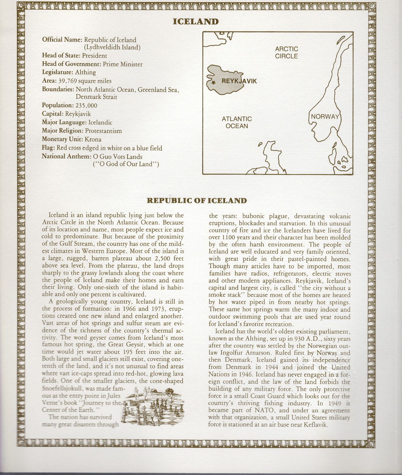 Iceland 1961 (1981) 10 Kronur P48 Prefix A UNC w/FDI UN FLAG STAMP