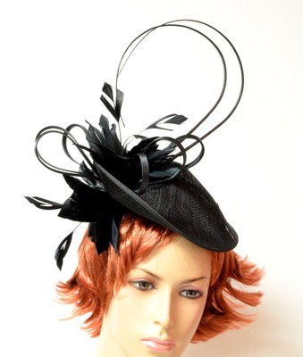 New High Quality Kentucky Derby sinamay fascinator-6606
