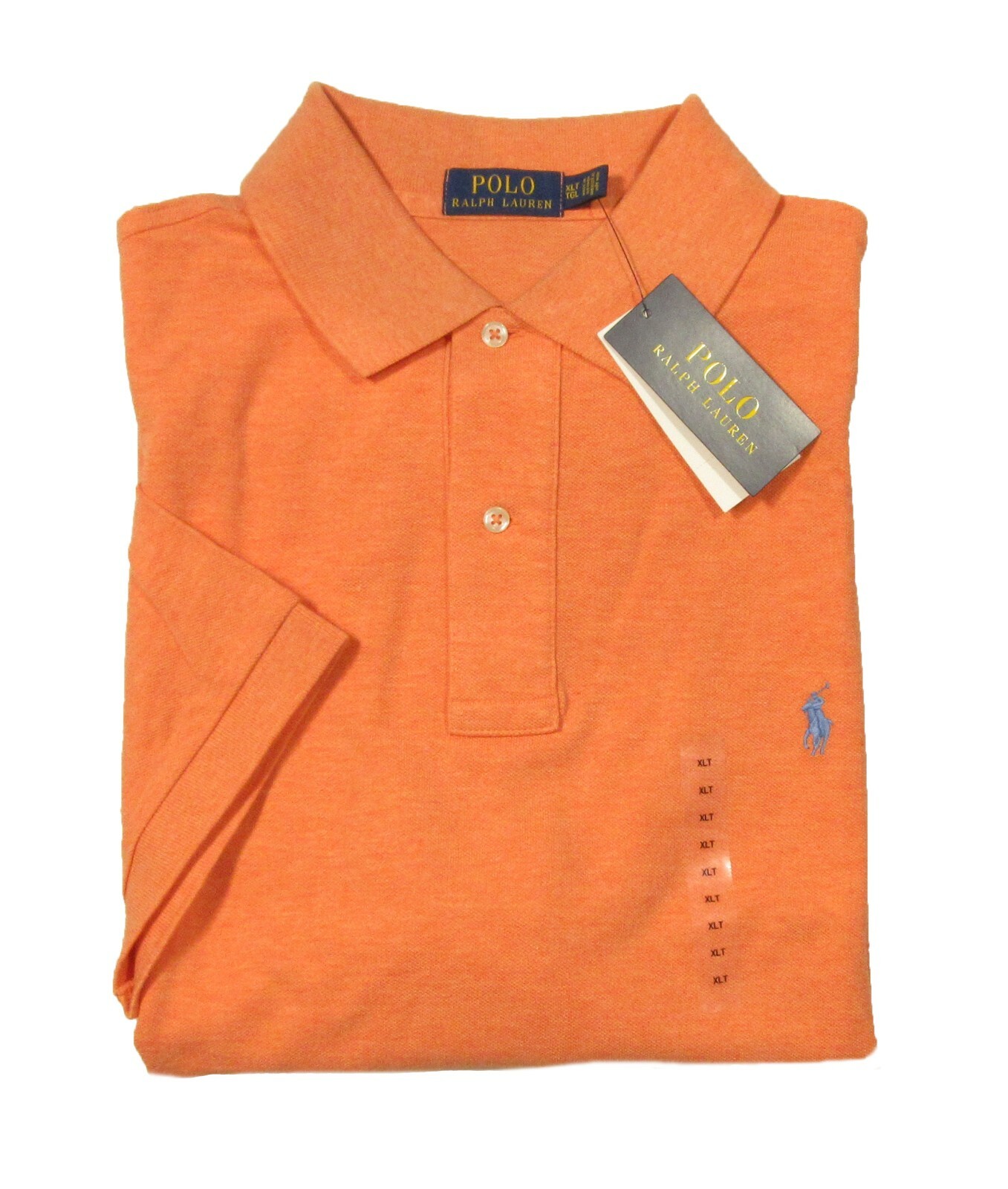 Tシャツ・カットソー POLO RALPH LAUREN W Shrunken Fit Terry Polo Shirt Orange Genuine Polo Ralph Lauren Womens Shrunken Fit Terry Polo