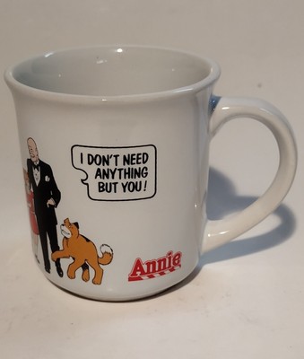 Little Orphan Annie 1982 Movie Mug by Applause #8936.   OOAK
