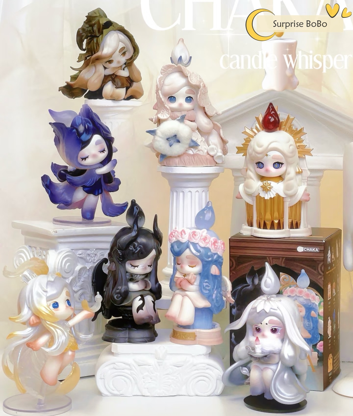 精霊シーグラス #3270(48) CHAKA CANDLE WHISPER SERIES CONFIRMED FIGURE ART TOY HOT GIRL GIFT