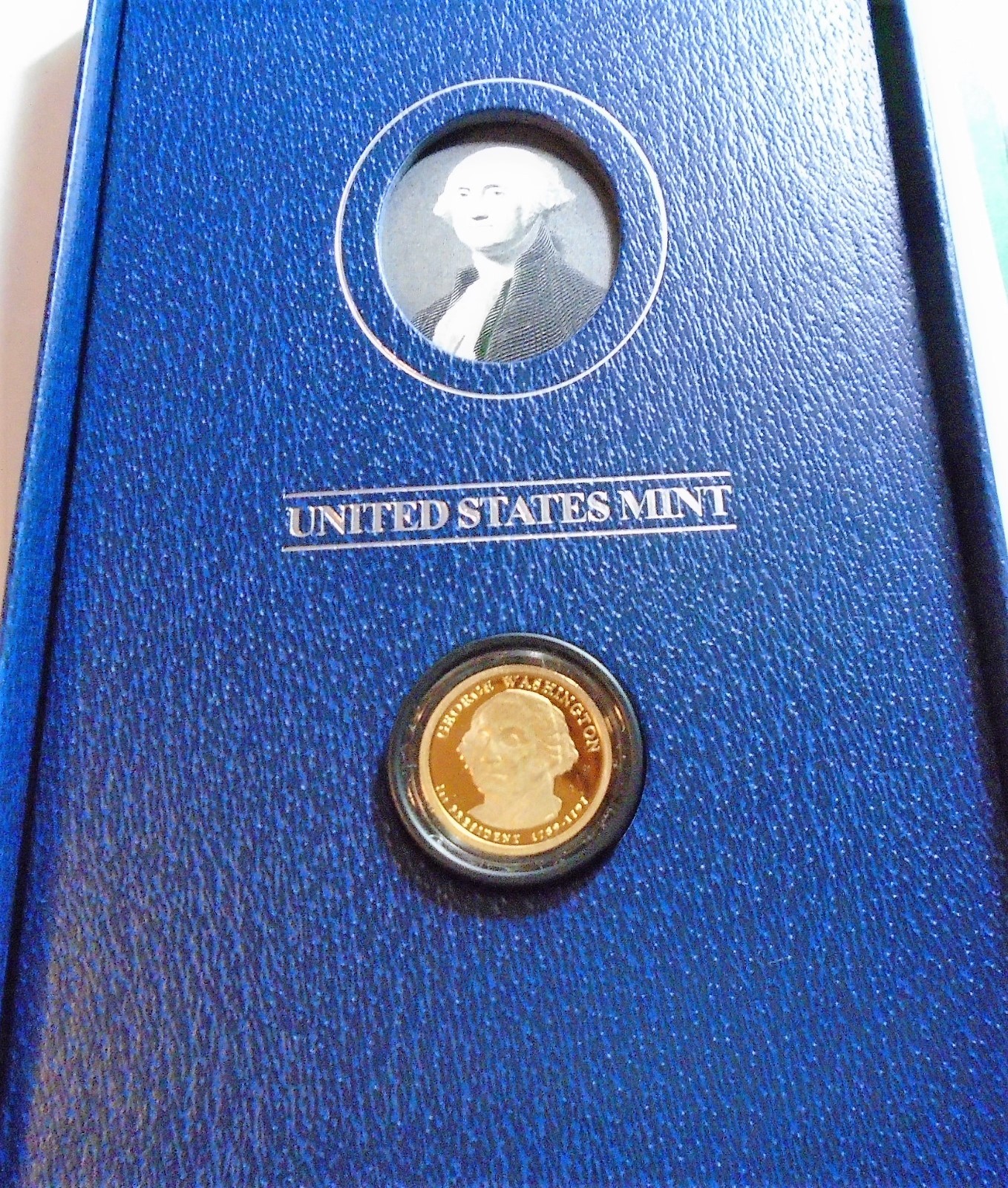 U.S. Mint Presidential $1 Coin Proof George Washington Historical Signature Set