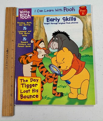 The Day Tigger Lost His Bounce Pre-K Early Skills (2000) Learning WorkBook Pooh