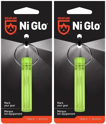 GEAR AID Ni Glo Gear Marker Keychain - Yellow (2-Pack)