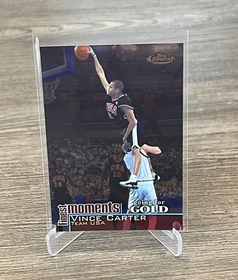 2000-01 Topps Finest Moments Vince Carter #FMR 11  #d 748/1000