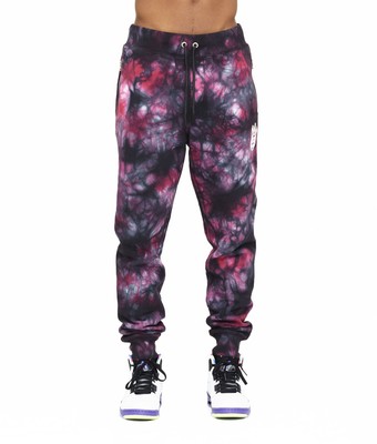 

Cult of Individuality Mens Sweatpants Tie Dye, Merlot, Medium, Sweatpant