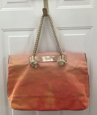 VICTORIA'S SECRET Bombshell Sundrenched Canvas Tote Beach Gym Bag 2022