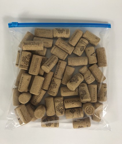 Assorted Printed Wine Corks 50 Corks Per Bag - For Crafts, Clean And New