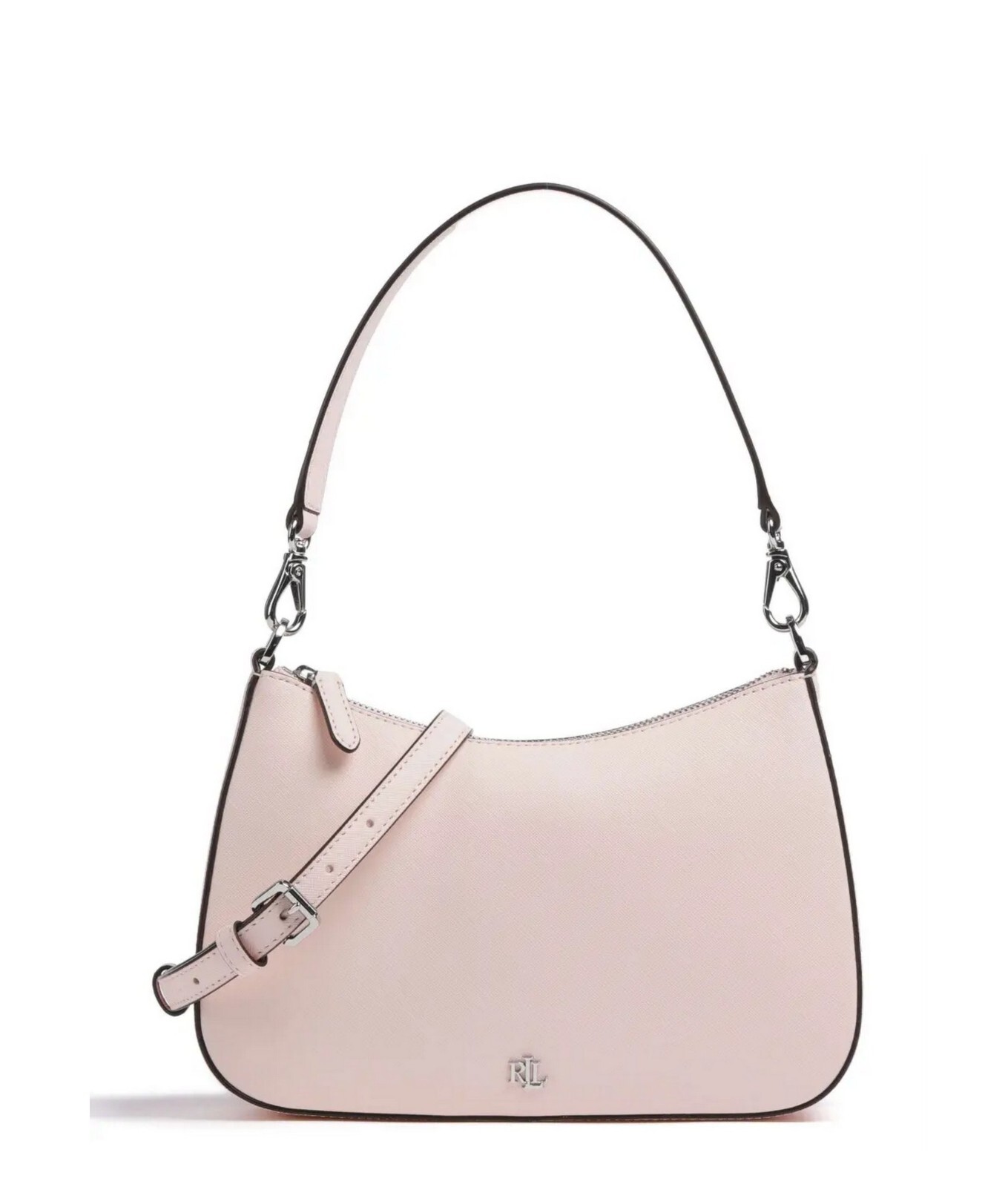 Ralph Lauren Danni Crosshatch Leather Medium Shoulder Bag