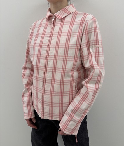 Vintage 2000s Burberry Golf Womens Nova Check Cotton Jacket