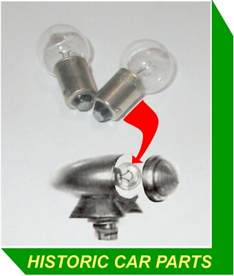 Austin A30 1952-56 - 2 x FRONT WING SIDE LIGHT BULBS BA9 MCC 989 12v 5w Clear