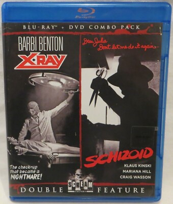 X-Ray & Schizoid **Mint** 2-Disc Scream Factory Blu-ray DVD Combo