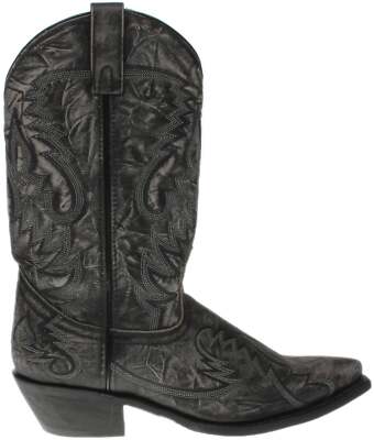 

Мужские черные классические ботинки Laredo Garrett с рваным носком 68407, Черный, Laredo Garrett Distressed Snip Toe Cowboy