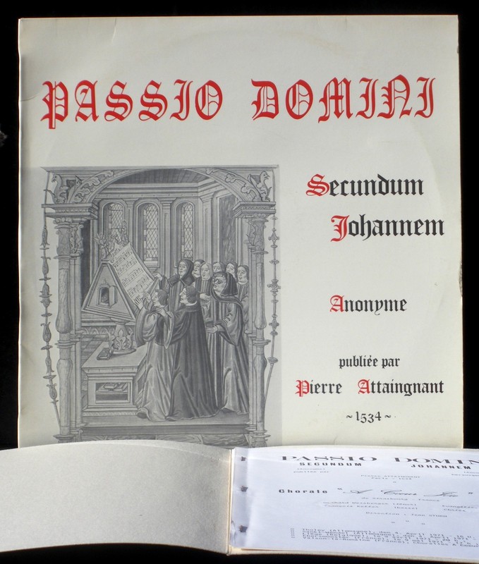 Passio Domini Secundum Johannem Ch Â« A CÅUr  Joie Â» Allegro De Strasbourg Sturm